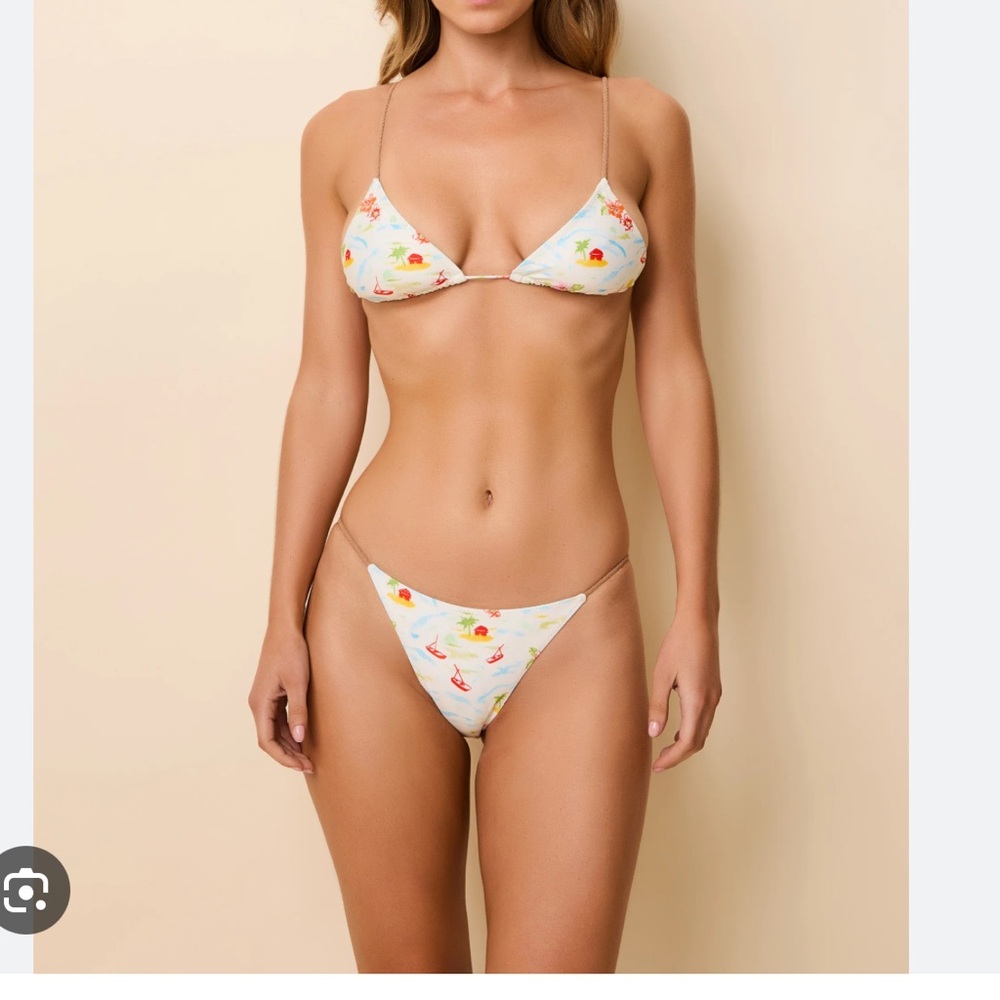 SOLID & STRIPED Women's Vintage Map Print Bikini